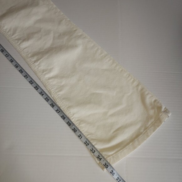 Gap 70's Flare Hi Rise Ivory Frost Corduroy Pants Size 30T NWOT - Picture 3 of 11